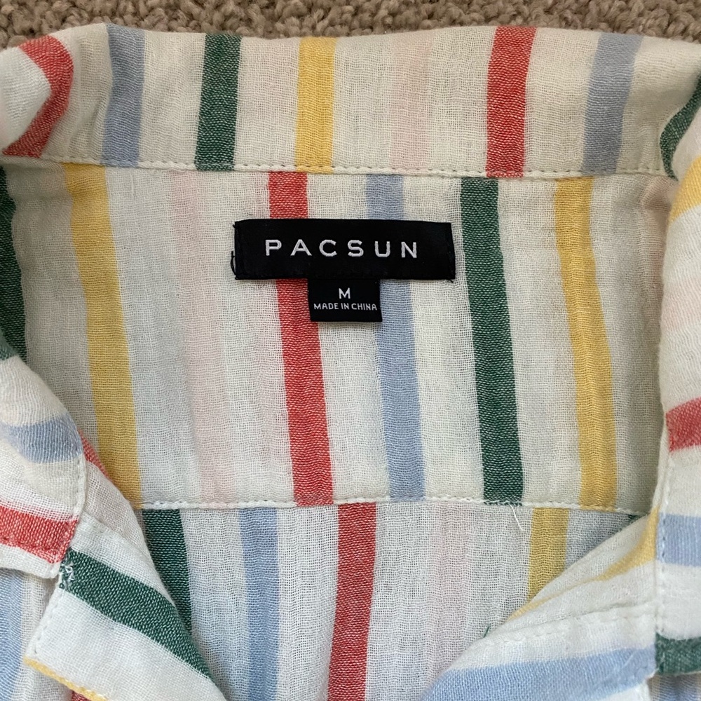 PacSun Multicolor Striped Cotton Shirt
